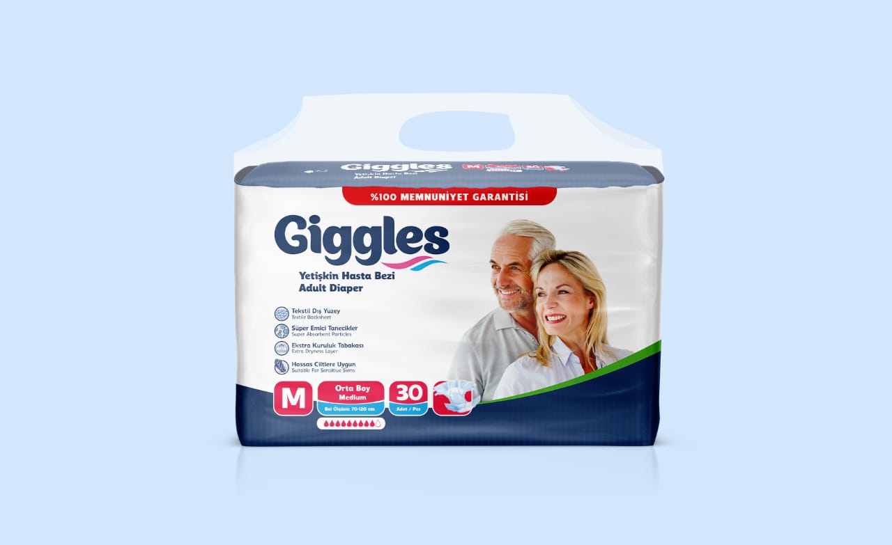 Giggles Adult Meduim 30 Diapers