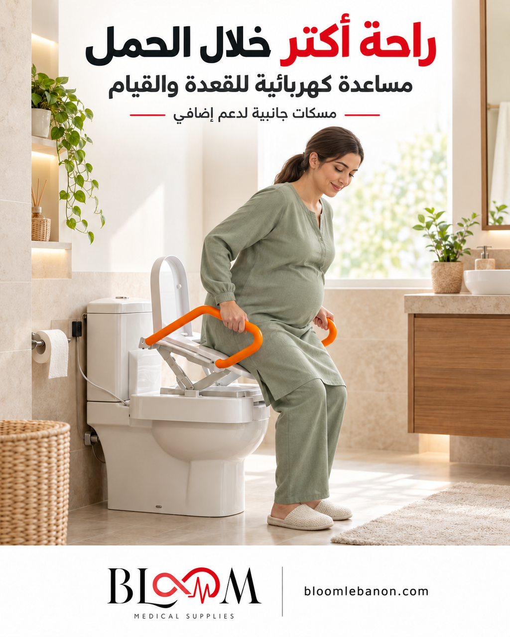 Electric toilet raiser